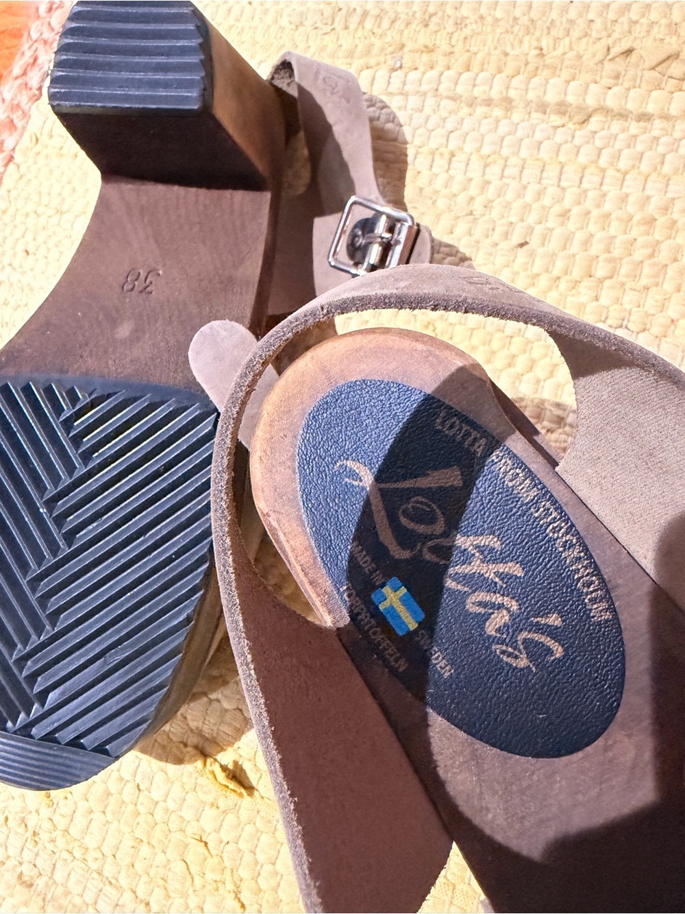 LOTTAS gray Suede Mary Jane Slingback Clogs - Picture 3 of 4